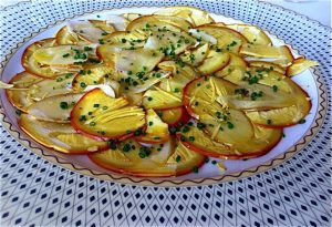 Carpaccio d'ous de reig, recepta