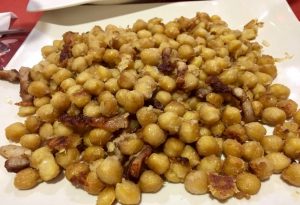 Cigrons amb cansalada, recepta