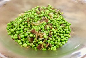 Pesols amb pernil, recepta