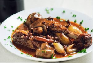 Pollastre al vi, recepta