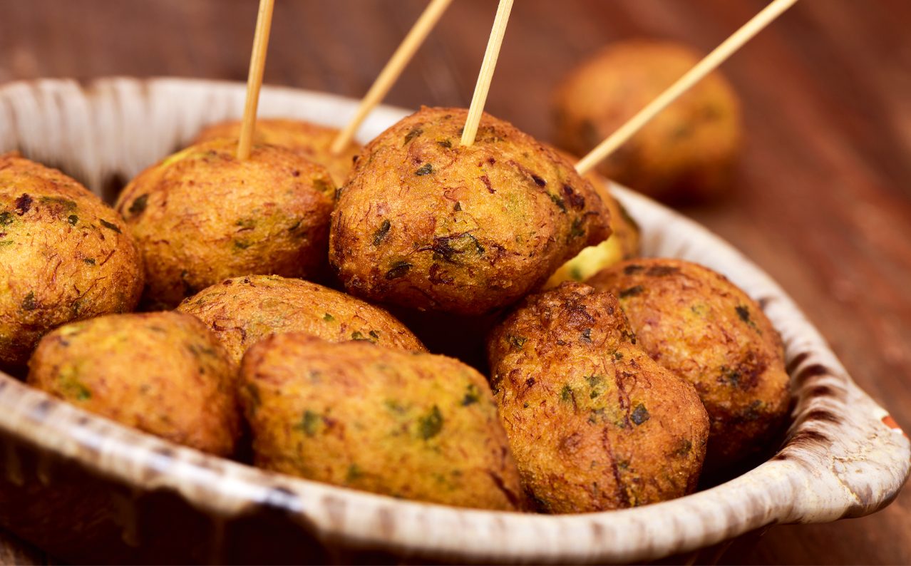 Bunyols de bacallà, recepta