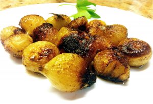 Cebetes de platillo glacejades, recepta