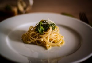 Espageti al pesto