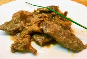Vedella amb rossinyols, recepta
