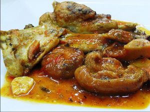 Conill a la cassola amb rovellons, recepta