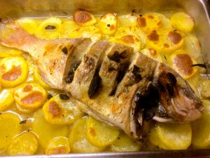 Pagre al forn, recepta