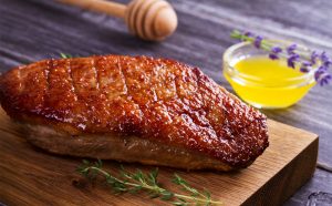Magret d'ànec amb mel, recepta