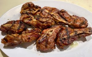 Galtes a la brasa, recepta