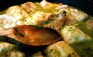 Lluç amb salsa verda, recepta