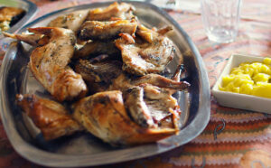 Conill a la brasa, recepta, cuina tradicional