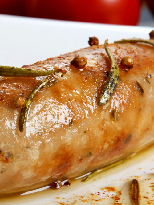 Salsitxes al xerès, recepta, cuina tradicional